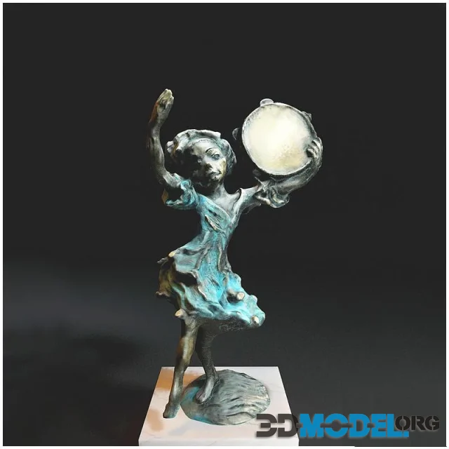 Girl with tambourine (PBR)