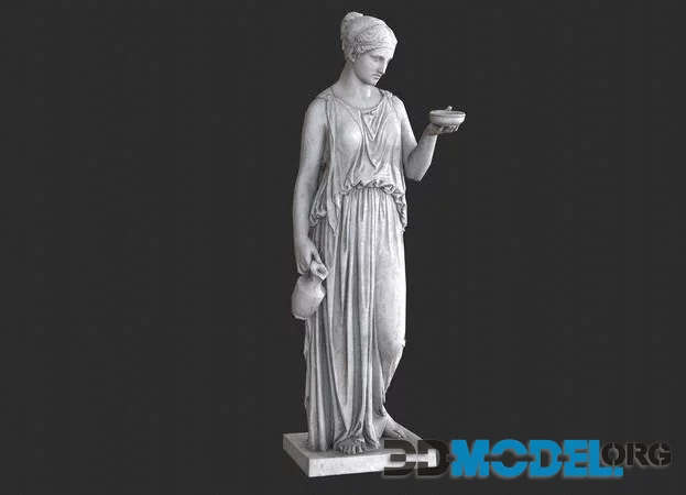 Hebe Statue – Granite (PBR)