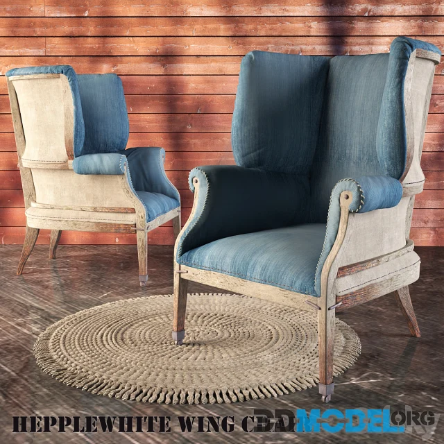 HEPPLEWHITE WING CHAIR