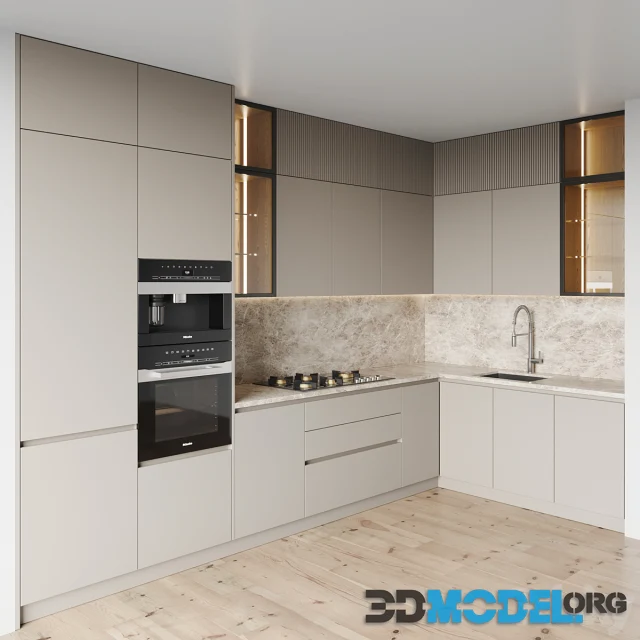 Kitchen 0136 with coffee machine CVA 7445
