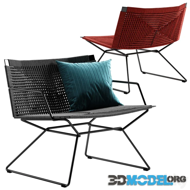 MDF Italia Neil Twist armchair