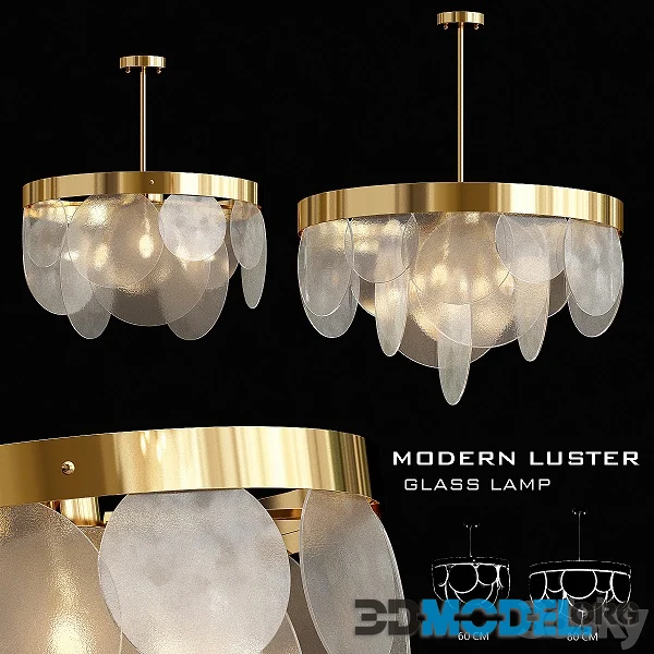 Modern Glass Frozen Chandelier