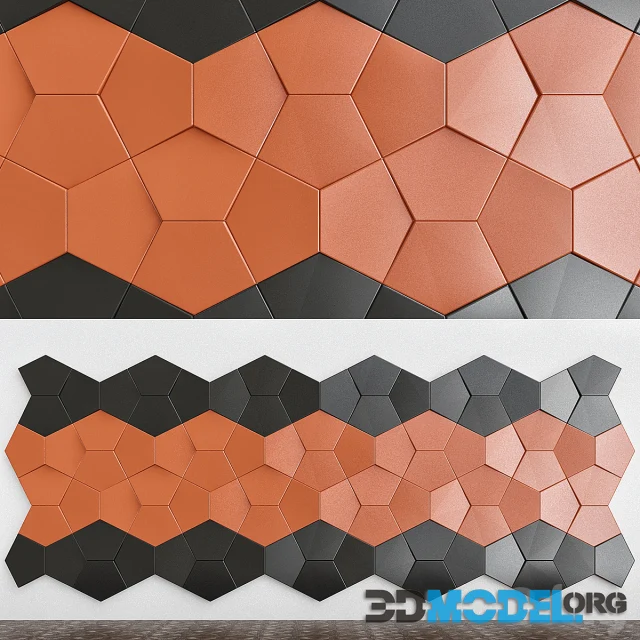 Plaster 3D panels Alivio Nexus series