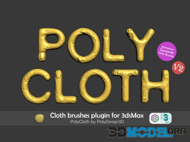 PolyCloth V2 ClothBrush Plugin for 3ds Max
