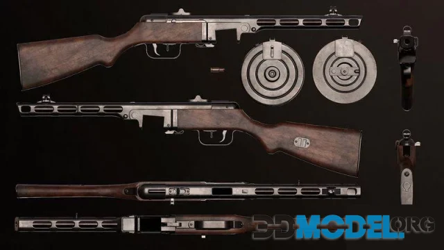 3D Model – PPSH 41 (PBR)