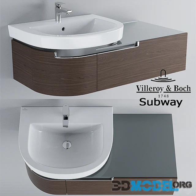 Sink and cabinet Villeroy & Boch Subway