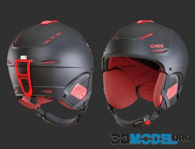 Ski Helmet and Goggles Uvex (PBR)