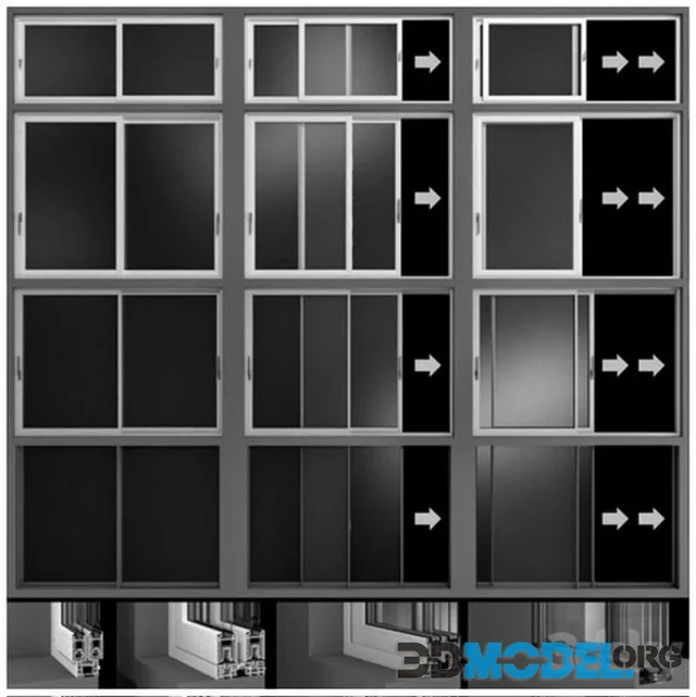 Sliding Stained Glass Aluminum Windows 002