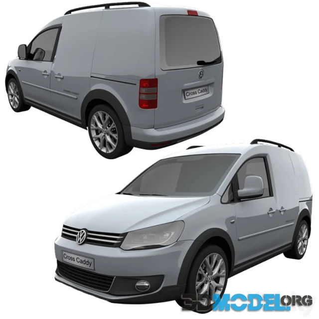 VW Caddy 3d модель