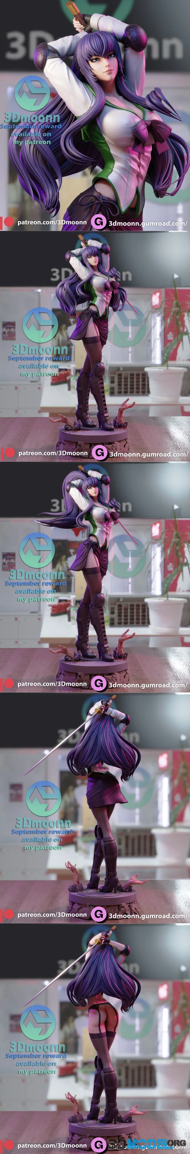 3Dmoonn - Saeko Busujima – Printable