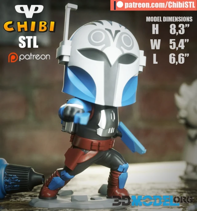 Bo-Katan Kryze Chibi – Printable