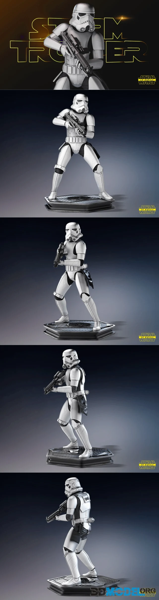 Star Wars - Stormtrooper Sculpture – Printable