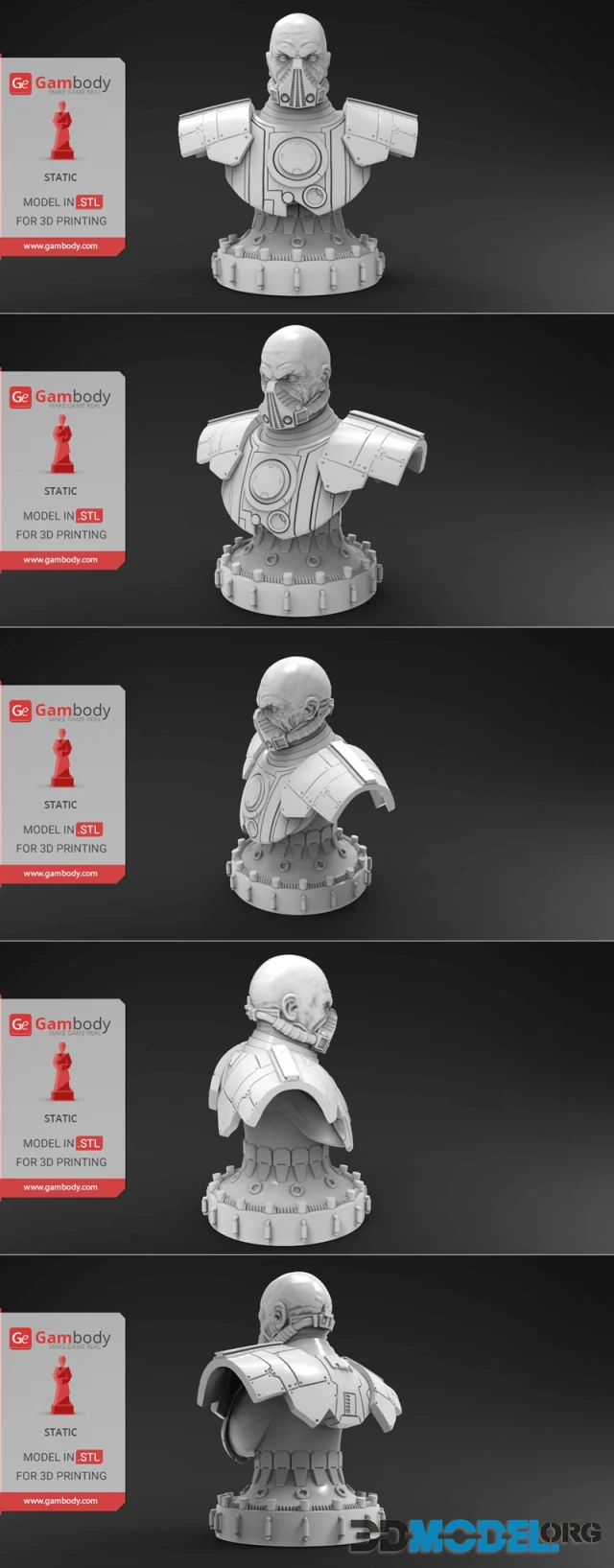 Gambody - Darth Malgus Bust – Printable