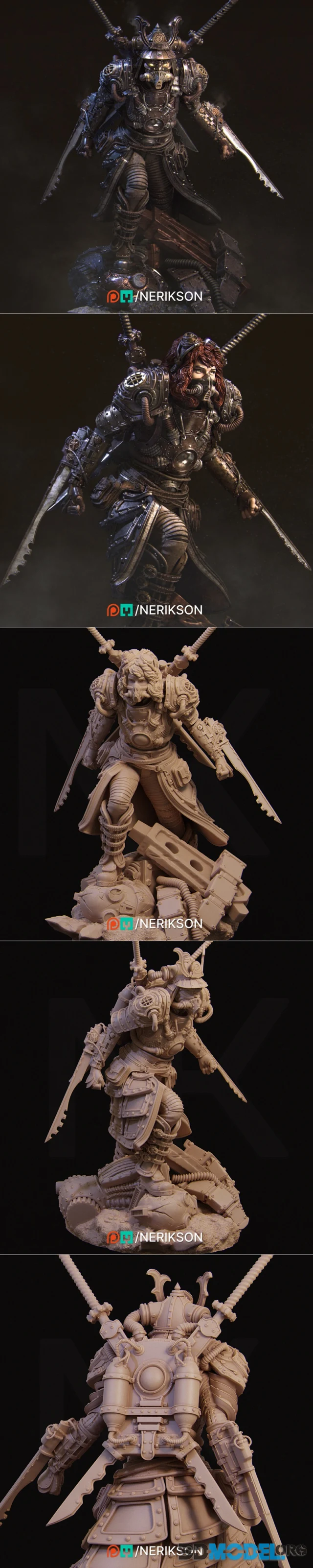 Nerikson - Naojiri The Steampunk Samurai – Printable