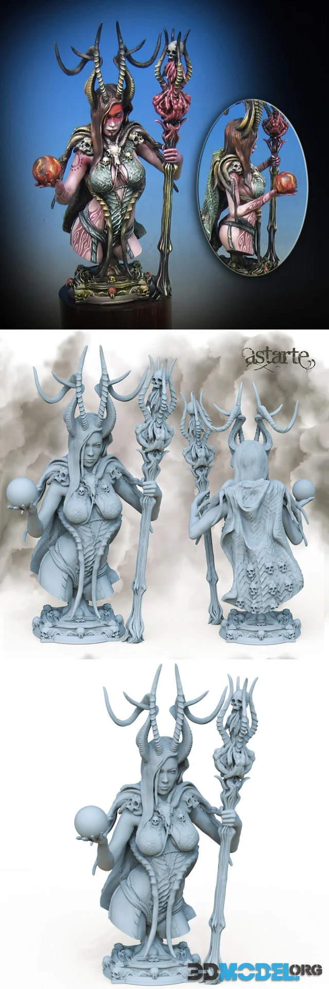 Printomancer - Astarte Bust – Printable
