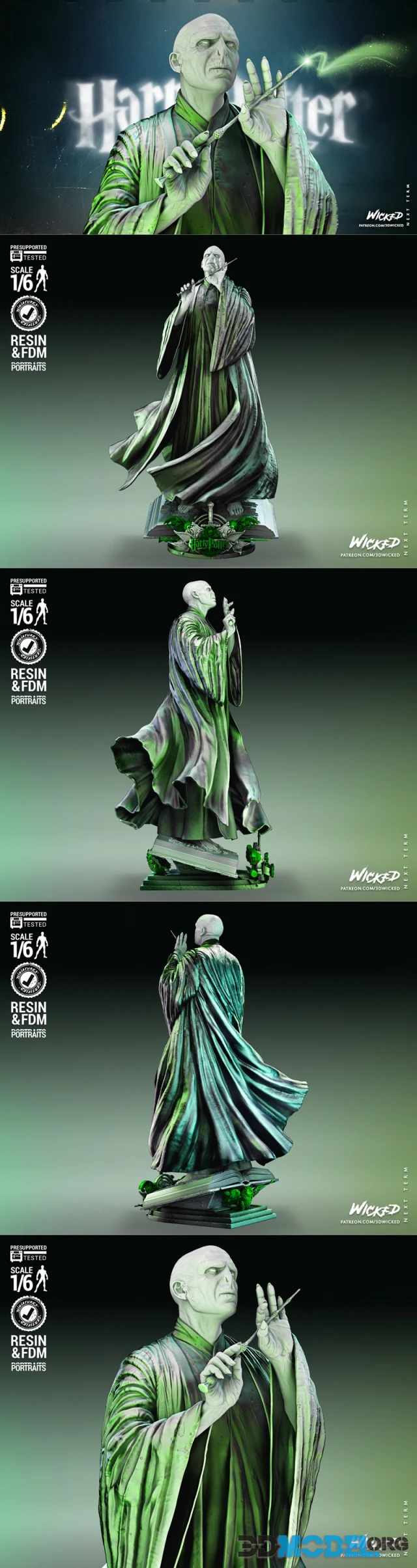 Wicked - Voldemort Statue – Printable