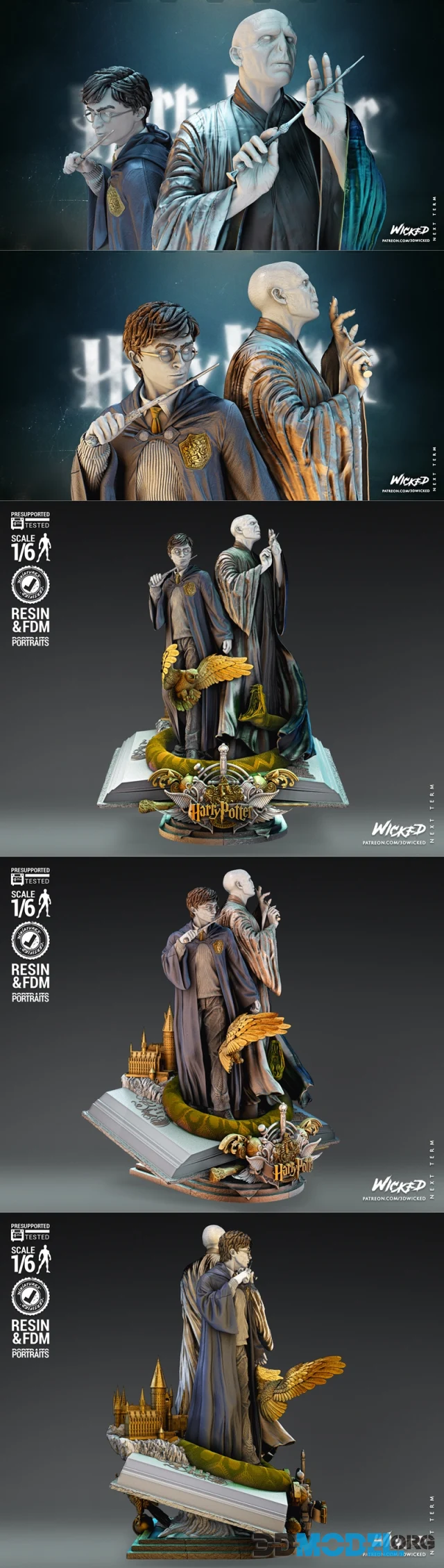 Wicked - Diorama Harry Potter and Voldemort – Printable