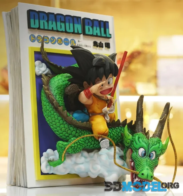Son Goku and Shenlong - Dragon Ball – Printable