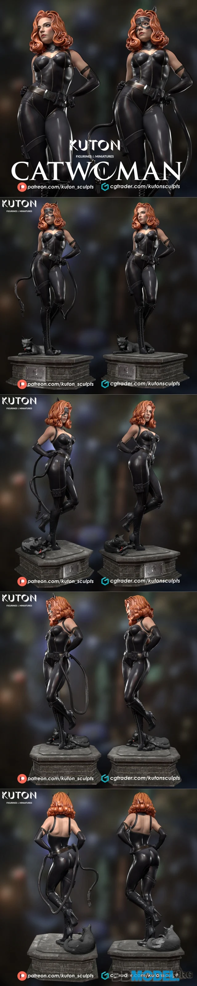 Kuton Figurines - Catwoman – Printable