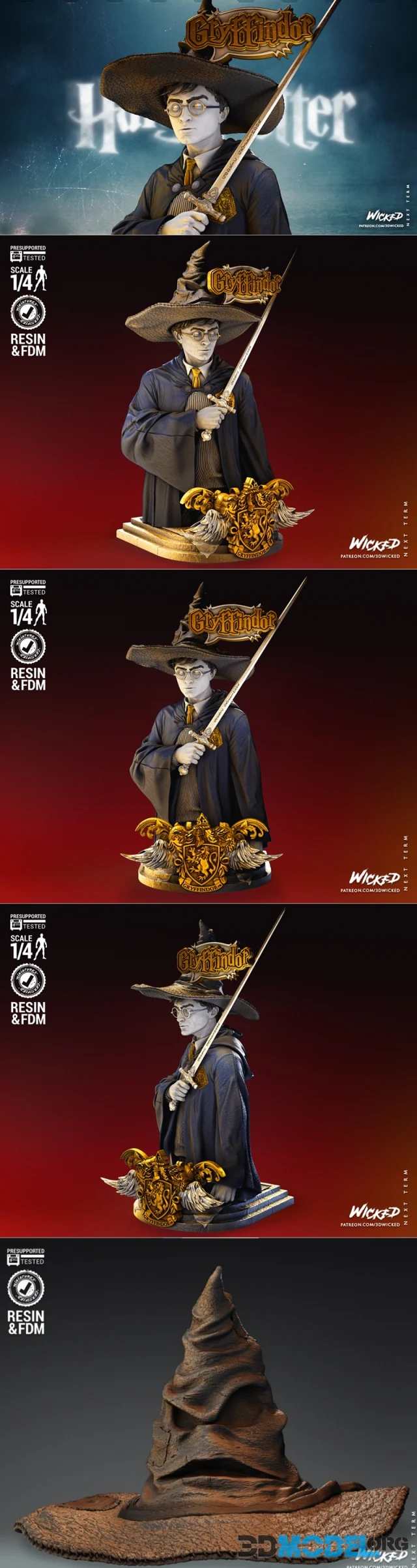 Wicked - Harry Potter Bust – Printable