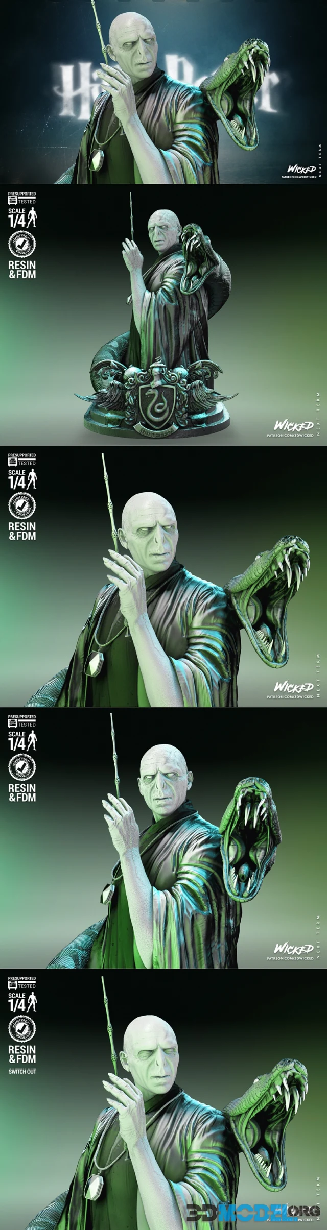 Wicked - Voldemort Bust – Printable