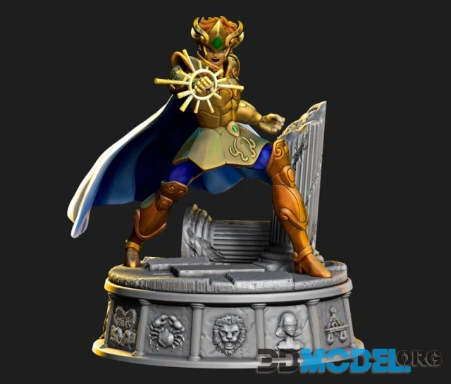 Aioria Lion Diorama – Printable