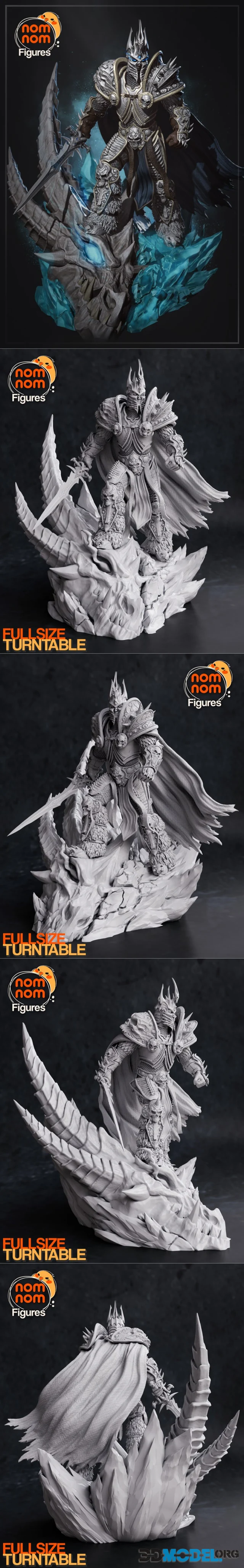 Nomnom Figures - Arthas from World of Warcraft – Printable