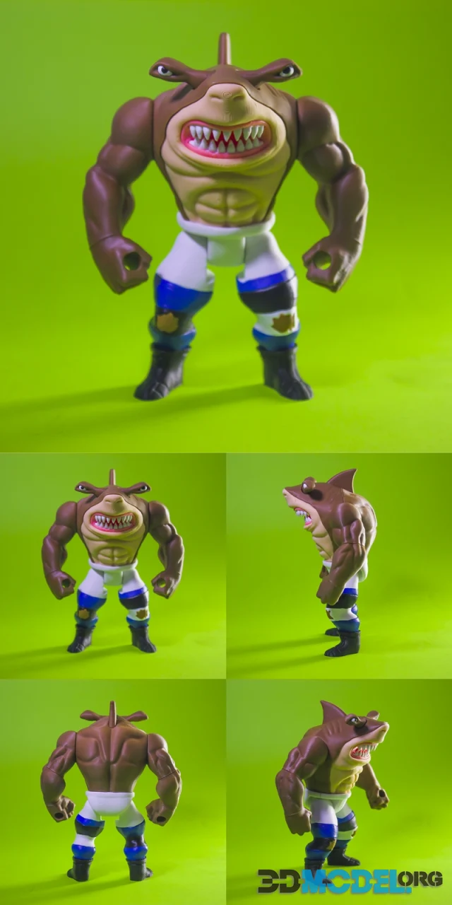 Street Sharks Jab Assembly – Printable