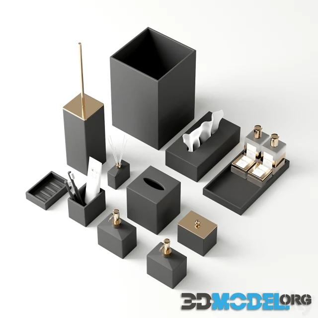 Bathroom Accessories MOOD BLACK
