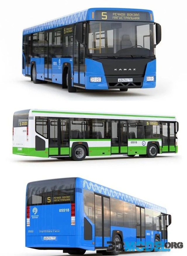 3D Model – City Bus