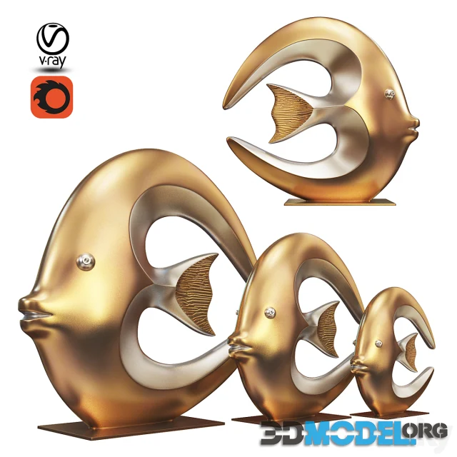 Fish statuette