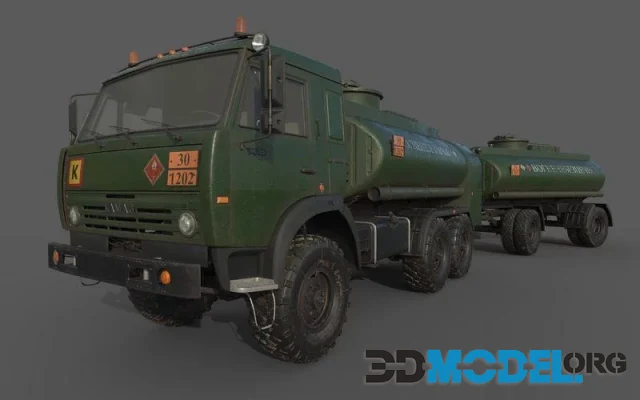 Kamaz ATZ 12 Tanker Fuel trailer (PBR)