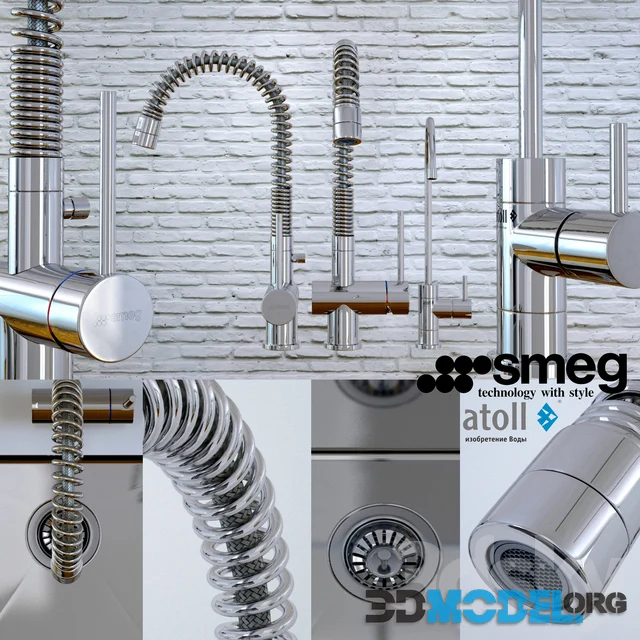 Kitchen sink and faucet Smeg