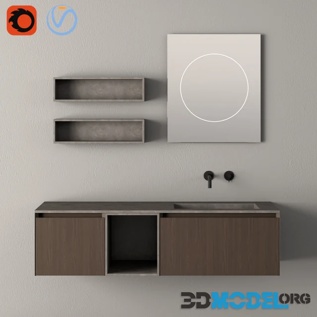 Modern Bathroom Cabinet No 085 Rexa design