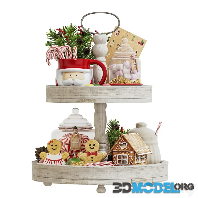 New Year and Christmas decorative set for the kitchen_12