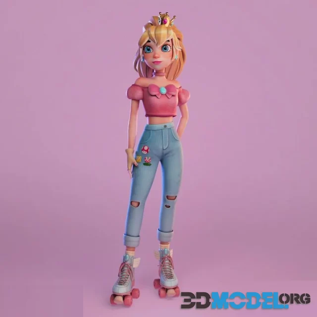 Peach Girl Animation ready (PBR)