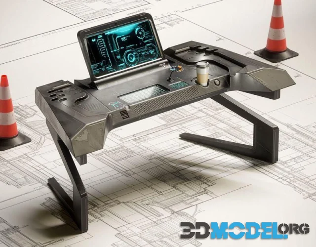 Sci-fi Stylized Table V1 (PBR)