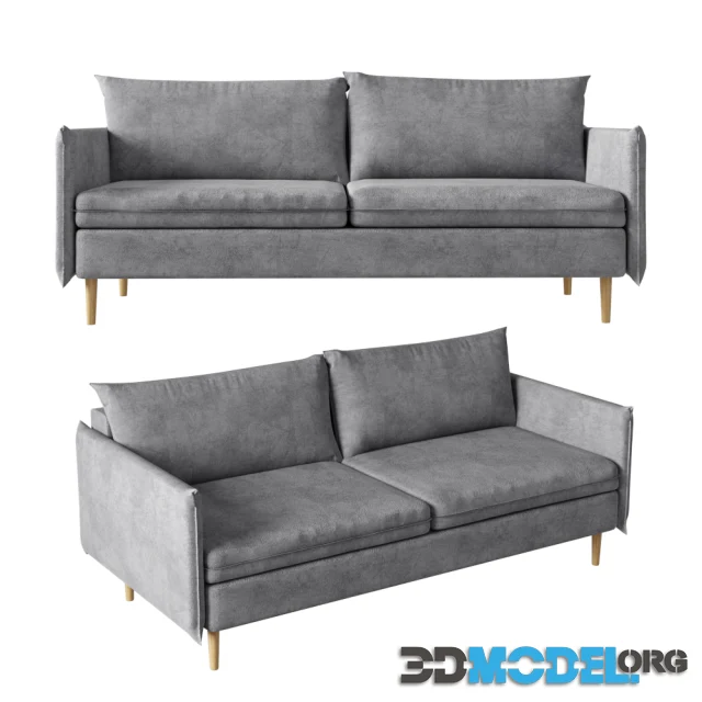 Slipson sofa grey color