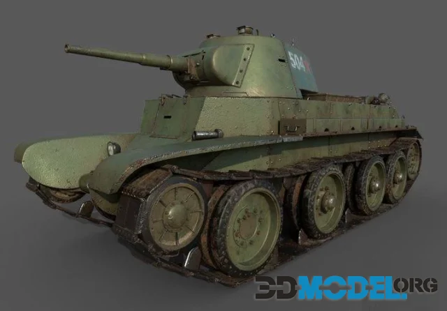 3D Model – Soviet Tank BT-7 (PBR)