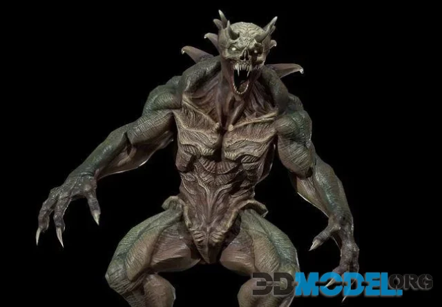 Strong Demon humanoid creature (PBR)