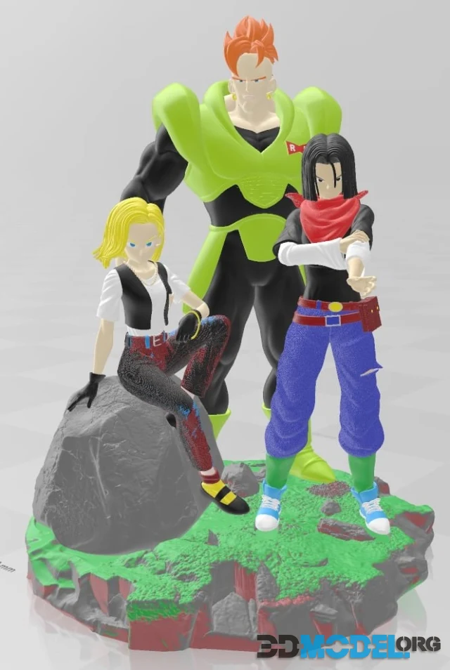Dragon Ball - Android 16-17–18 – Printable