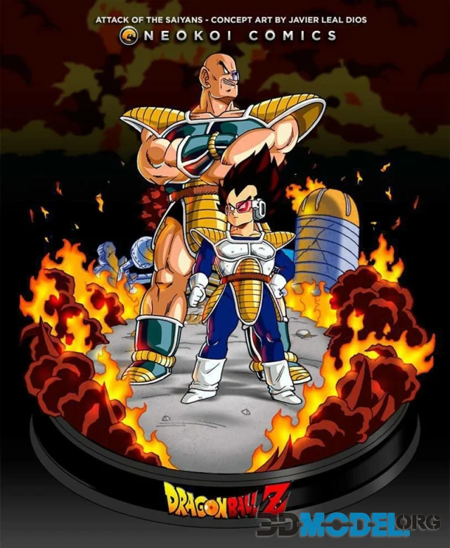 Vegeta and Nappa - Attack of the Saiyans – Printable