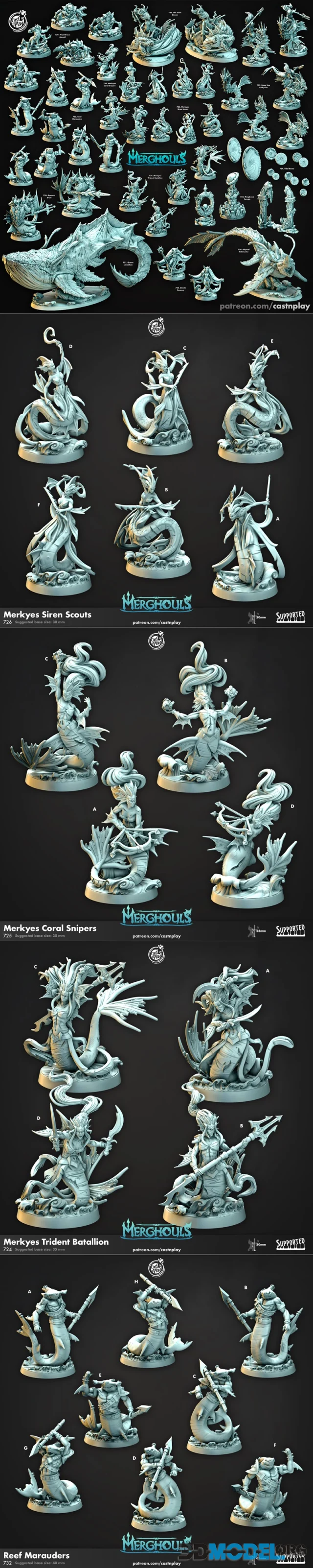 Cast n Play - Merghouls – Printable