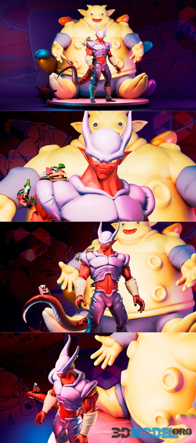Dragon Ball - Janemba fat transformation – Printable