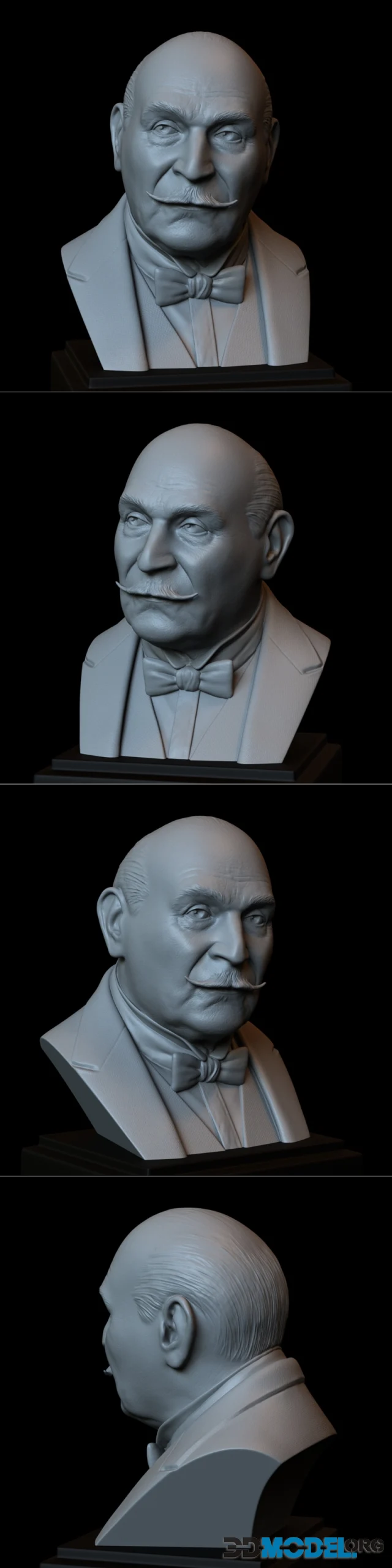 Hercule Poirot Bust – Printable