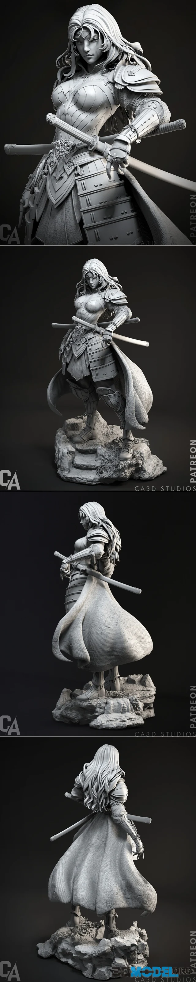 Ca 3d Studios - Samurai Wonder Woman – Printable