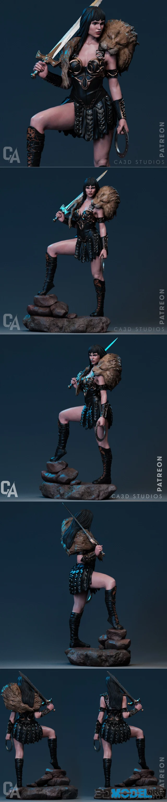 Ca 3d Studios - Xena – Printable