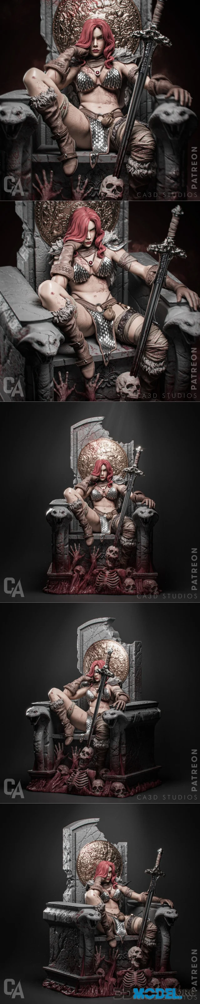 Ca 3d Studios - Red Sonja – Printable
