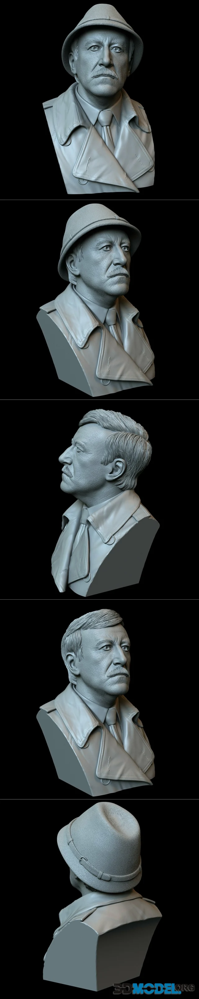 Inspector Jacques Clouseau Bust – Printable