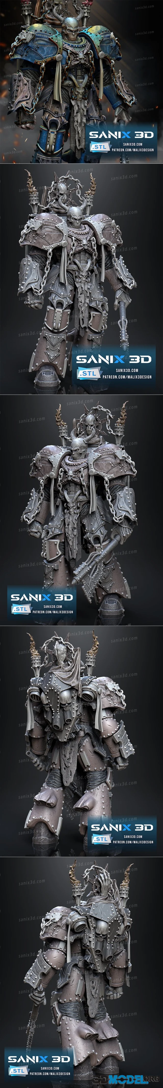 Sanix - Warmachine - Chaos Colonel – Printable